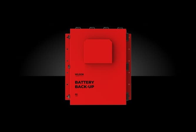 Public safety BDA battery backup unit
