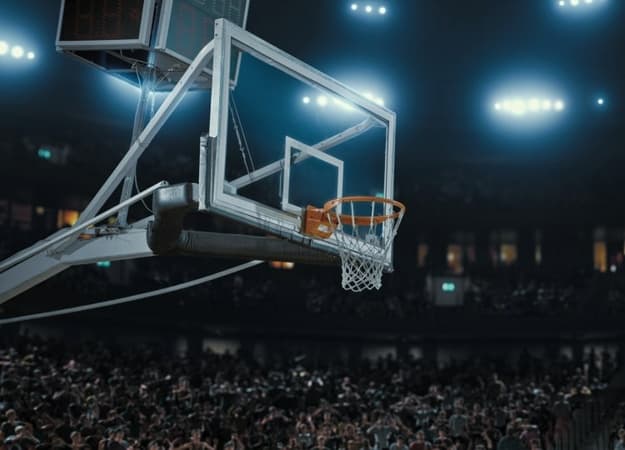 Basketball arena packed with fans, showcasing a venue where high-capacity DAS solutions ensure reliable wireless connectivity.