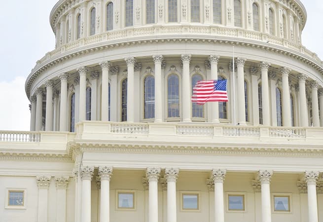 Government facility supported by in-building wireless solutions for secure communications