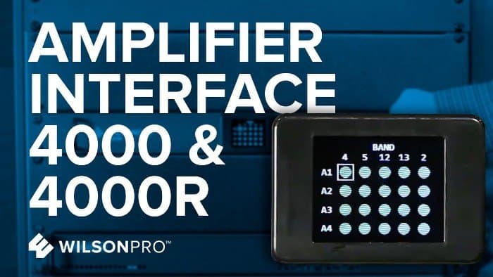 WilsonPro 4000 & 4000R Commercial Signal Amplifier Interface